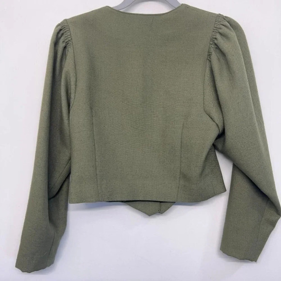 Vintage style jacket Small? Green steampunk Victoriana Cosplay Prairie *flaw* - Picture 2 of 6